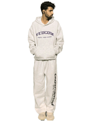 Baggy Stone Grey Tracksuite