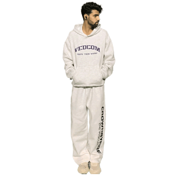 Baggy Stone Grey Tracksuite