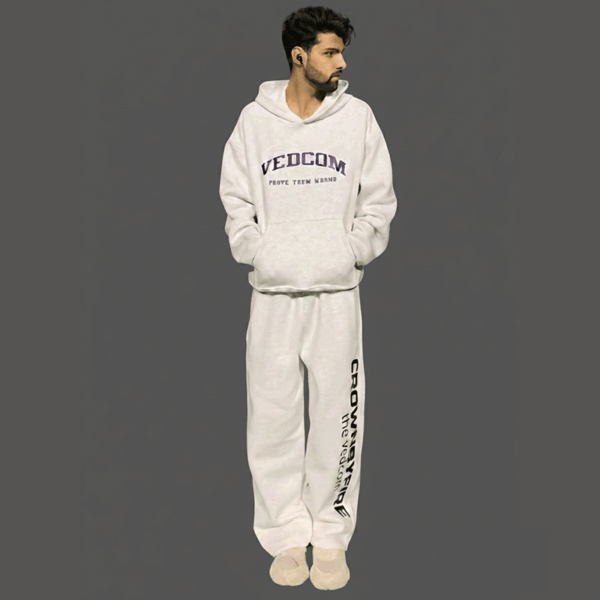 Baggy Stone Grey Tracksuite